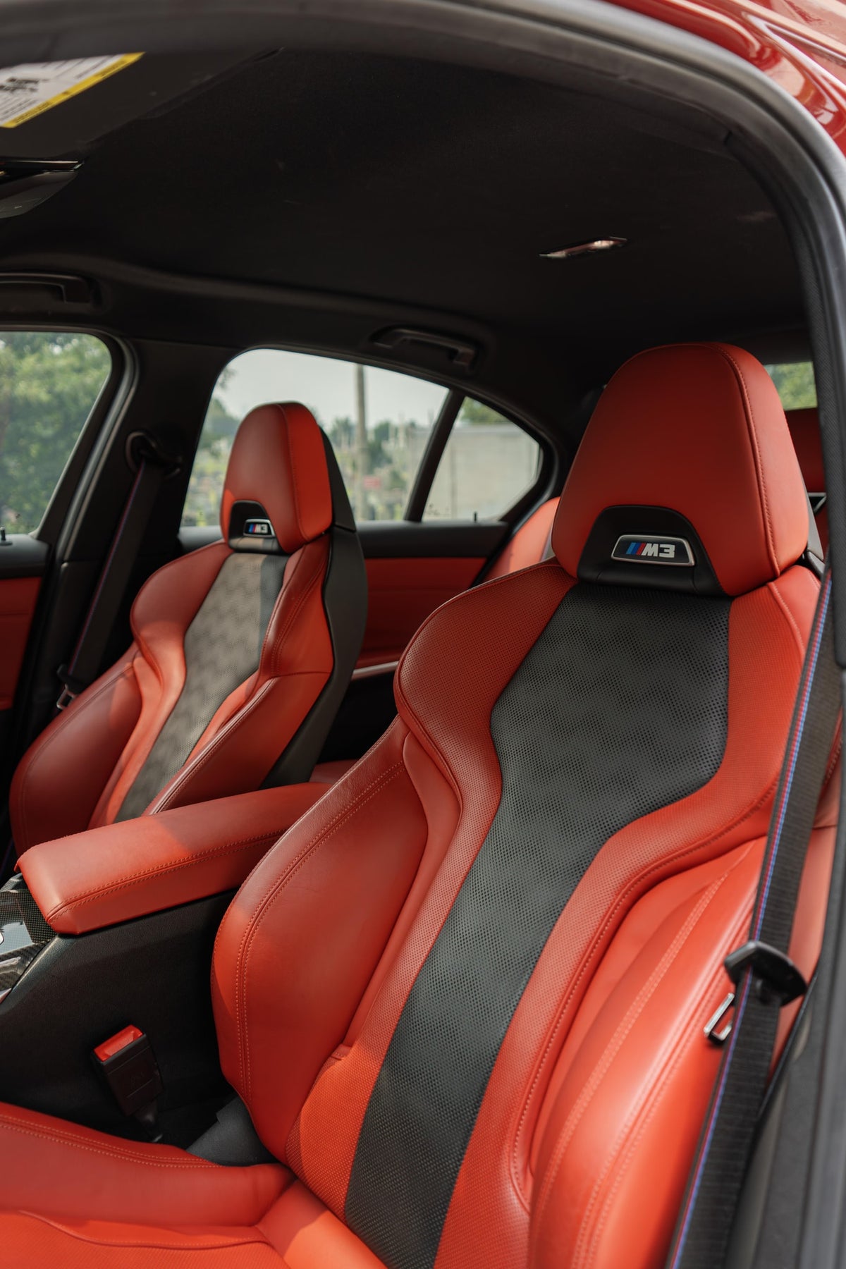2024 BMW M3 Competition Satin Black — vehicle photo 3