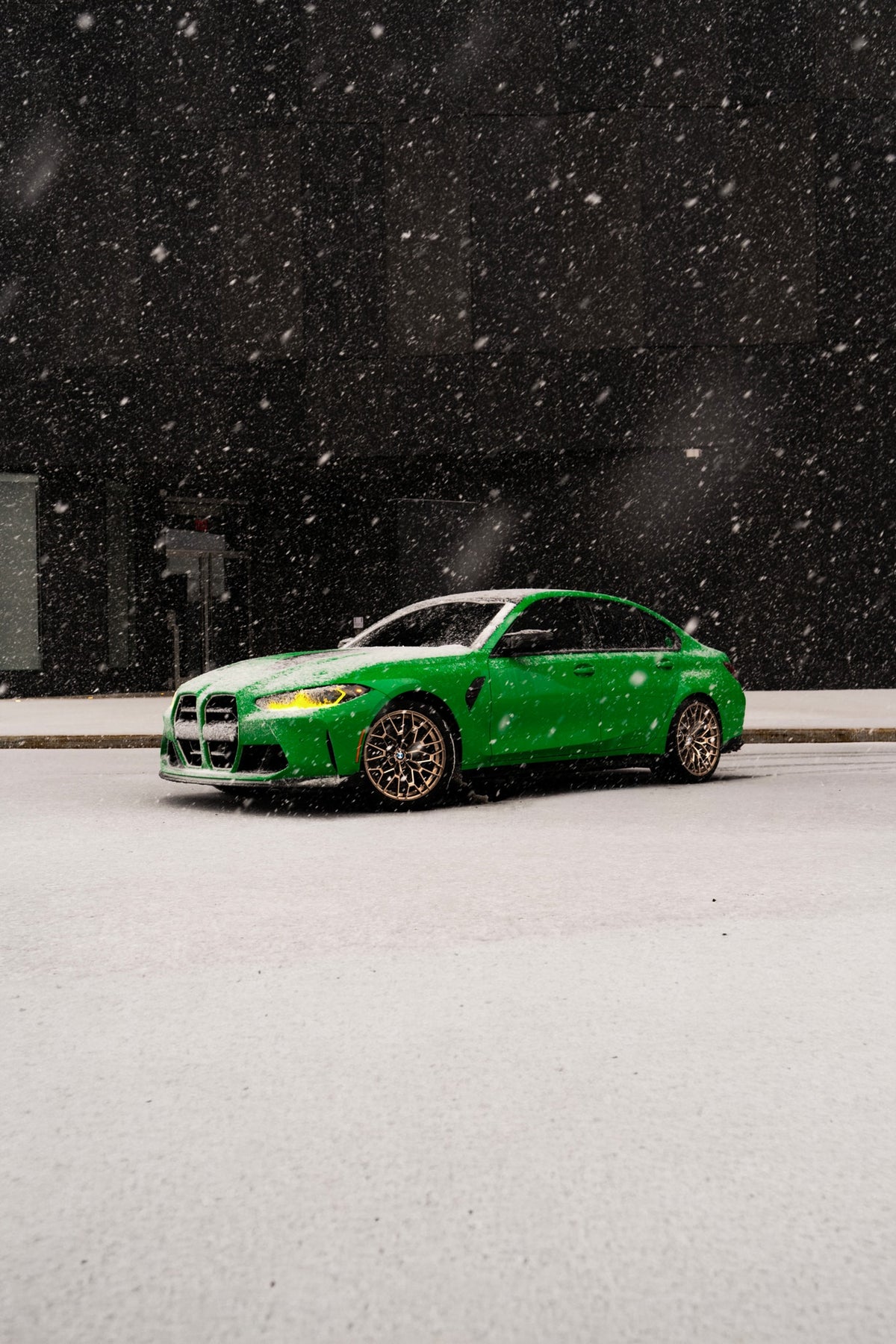 2024 BMW M3 CS Signal Green — vehicle photo 2