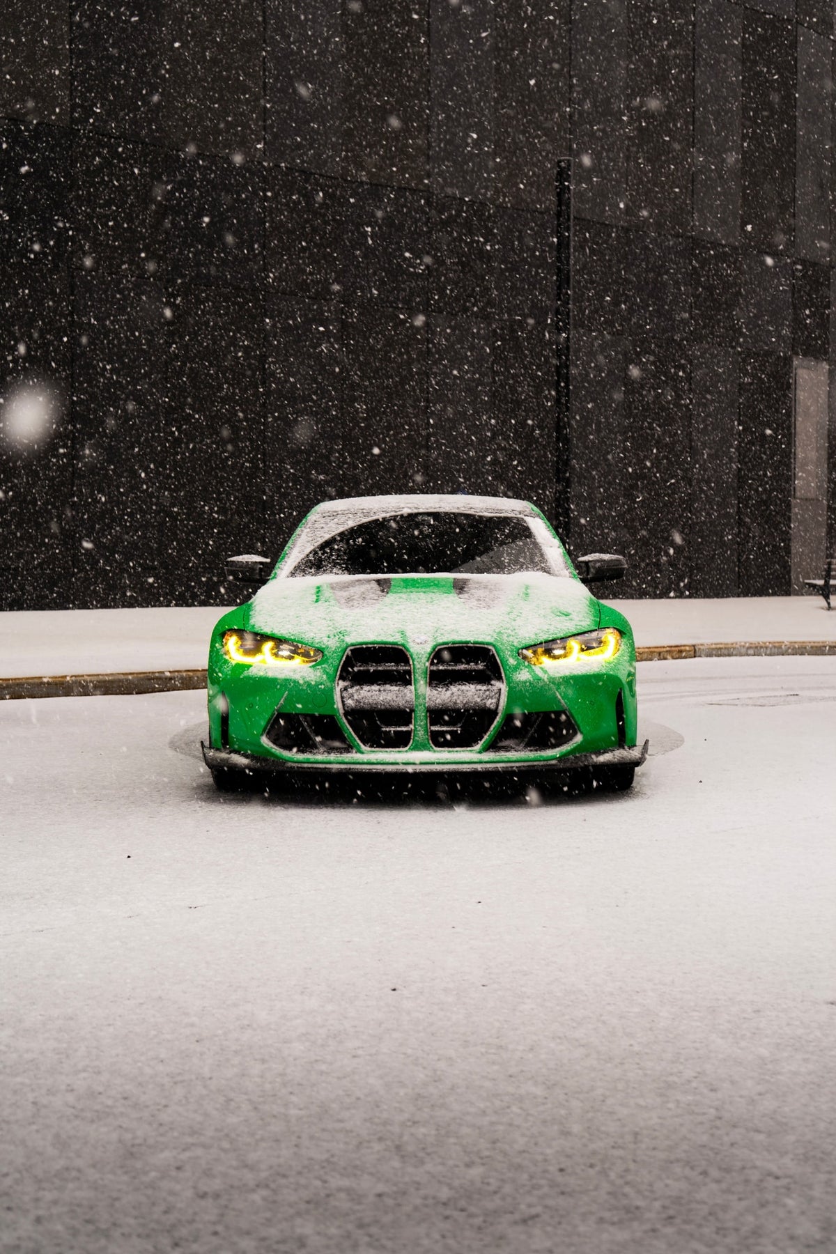 2024 BMW M3 CS Signal Green — vehicle photo 3