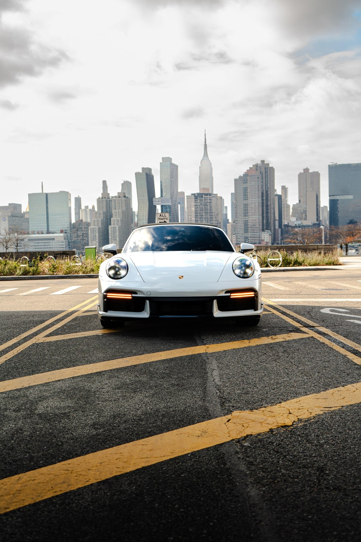 2021 Porsche 911 Turbo S Cabrio White — vehicle photo 1